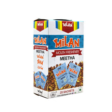 Load image into Gallery viewer, MILAN MEETHA - Mouth Freshener - Crisp, Cool & Sweet Flavour - Freshens Your Breath - No Supari - 3 Boxes (75 sachets)