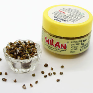 Milan Sugandhi Elaichi Dana - Betel Spice - Minty Fresh -Coated with Silver waraq - Flavoured Cardamom - Elaichi mukhwas