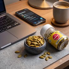 Load image into Gallery viewer, Emesko Pumpkin Seeds - 2 Bottles - Perfect 3pm Desk Snack - Functional Fuel - Energy Dense - Plant Protein Source - Savory Treat