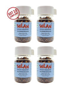 Milan Sugandhi Khajoor 75g - Easy To Chew - Small Pieces - Original Classic Taste - Contains No Supari - Pack of 4 (Free Shipping)