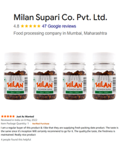 Load image into Gallery viewer, Milan Sugandhi Supari - 4 Bottles (75g each) - Original Classic Flavour - Fine Quality Since 1962 - FREE SHIPPING