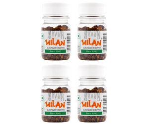 Milan Sugandhi Supari - 4 Bottles (75g each) - Original Classic Flavour - Fine Quality Since 1962 - FREE SHIPPING