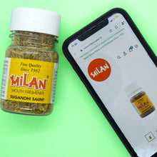 Load image into Gallery viewer, MILAN SUGANDHI SAUNF - 2 Bottles - Fresh &amp; Fragrant - No Sugar Added - Breath Freshening Digestive - Traditional Spice &amp; Proprietary Blend