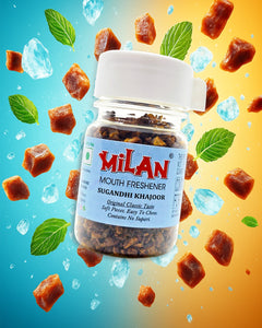 Milan Sugandhi Khajoor 75g - Easy To Chew - Small Pieces - Original Classic Taste - Contains No Supari - 1 Bottle
