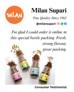 Milan Special Supari - 2 Bottles (75g each) - SPECIAL FLAVOUR - Soft & Small Pieces - Easy To Chew - Free Shipping