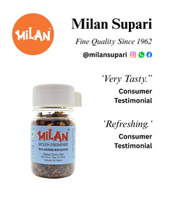 Milan Sugandhi Khajoor 75g - Easy To Chew - Small Pieces - Original Classic Taste - Contains No Supari - Pack of 4 (Free Shipping)