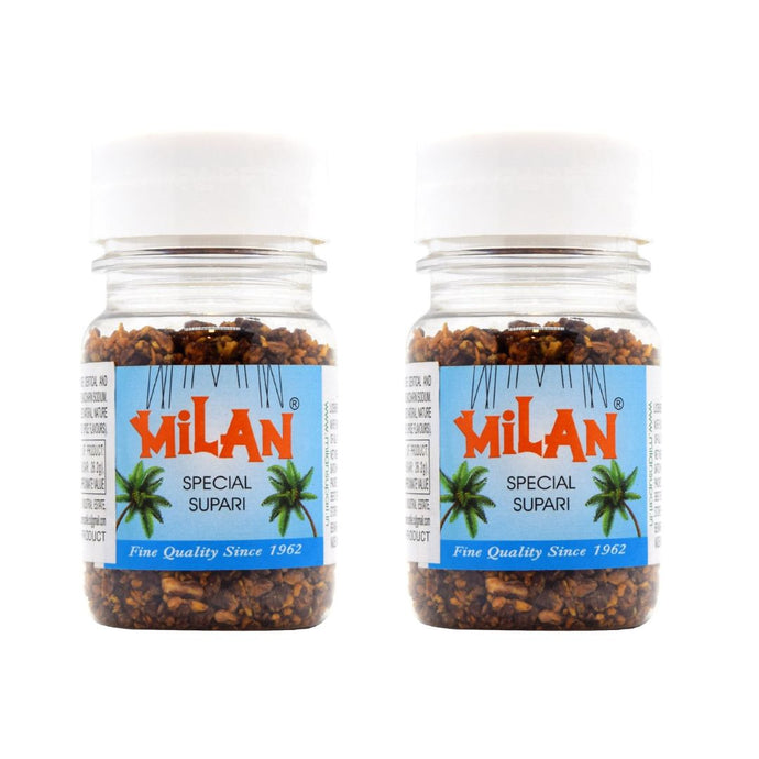 Milan Special Supari - 2 Bottles (75g each) - SPECIAL FLAVOUR - Soft & Small Pieces - Easy To Chew - Free Shipping