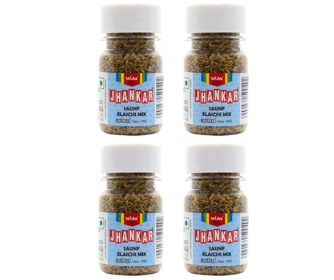 Jhankar Saunf Elaichi Mix - 4 Bottles - Free shipping