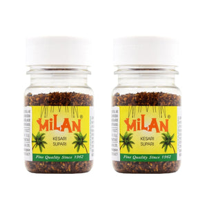 Milan Kesari Supari - 3 Bottles (75g each) - KESARI FLAVOUR - Soft & Small Pieces - Easy To Chew - Free Shipping