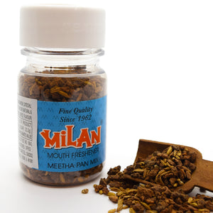 MILAN MEETHA PAN MIX - Crisp, Cool & Sweet Taste - Freshens Your Breath - Cleans Your Mouth - Contains Traditional Ingredients - No Supari - 3 Bottles