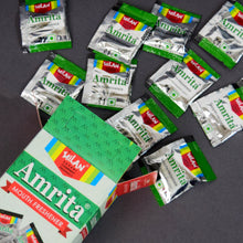 Load image into Gallery viewer, Amrita Mouth Freshener 50s - 1 box - Cleans your mouth - Covers bad odours - Ingredients help digestion - No artificial sweeteners - No artificial colour - No artificial flavour - Non supari - Ideal after meal mint -