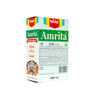 Amrita Mouth Freshener 50s - 1 box - Cleans your mouth - Covers bad odours - Ingredients help digestion - No artificial sweeteners - No artificial colour - No artificial flavour - Non supari - Ideal after meal mint -