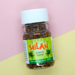 Milan Elaichi Supari - 3 Bottles (75g each) - ELAICHI FLAVOUR - Soft & Small Pieces - Easy to Chew - Free Shipping