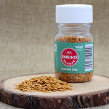 Load image into Gallery viewer, Emesko Dhana Dal - 1 Bottle - Lightly Salted Coriander Seeds - A New Twist on Your Favourite Childhood Snack - Easy to Carry