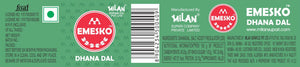 Emesko Dhana Dal - 1 Bottle - Lightly Salted Coriander Seeds - A New Twist on Your Favourite Childhood Snack - Easy to Carry