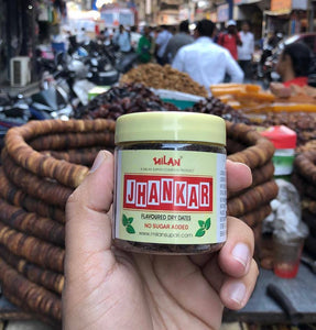 Jhankar Flavoured Dry Dates - 4  Bottles (65g each) - Crunchy, Minty & Sweet - A Standout Flavour - No Added Sugar - No Supari - FREE SHIPPING