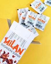 Load image into Gallery viewer, Milan Sugandhi Supari - 3 Boxes (50 sachets per box) - Original Flavour - Single Serving Sachets - Fine Quality Since 1962 - FREE SHIPPING