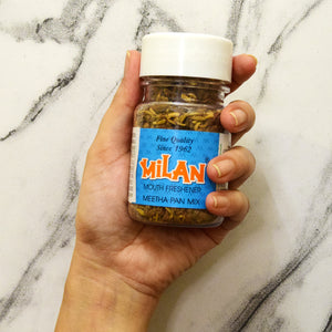 MILAN MEETHA PAN MIX - Crisp, Cool & Sweet Taste - Freshens Your Breath - Cleans Your Mouth - Contains Traditional Ingredients - No Supari - 3 Bottles