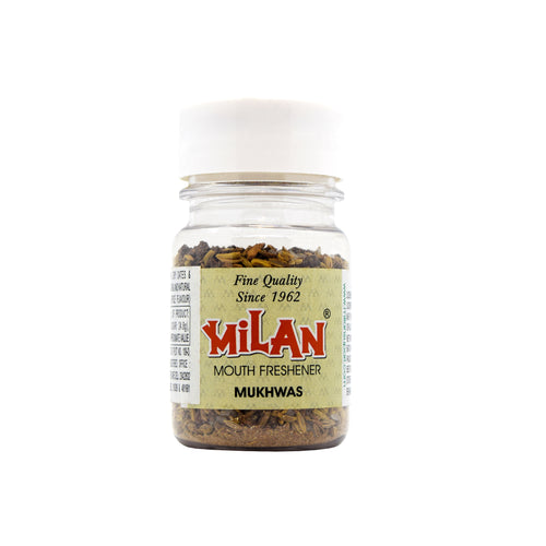 Milan Mukhwas - 1 Bottles - No Artificial sweeteners - No Supari - Contains Traditional Ingredients Like saunf, kharek, elaichi and Mint |