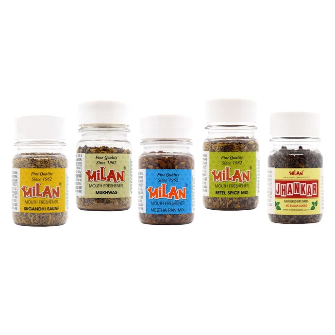 Assorted Mouth Fresheners - Milan & Jhankar -  5 bottles - Free Shipping - Something For Everyone