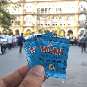 Milan Meetha - Crisp, Cool & Sweet Flavour - Freshens Your Breath - No Supari - FREE SHIPPING - 3 Boxes (150 sachets)