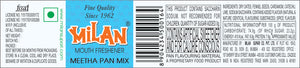 MILAN MEETHA PAN MIX - Crisp, Cool & Sweet Taste - Freshens Your Breath - Cleans Your Mouth - Contains Traditional Ingredients - No Supari - 3 Bottles