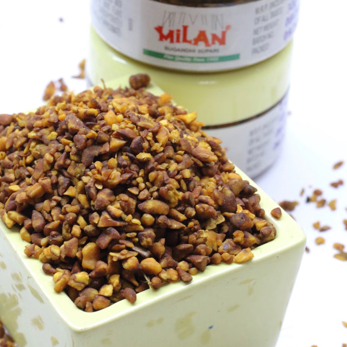 Milan Sugandhi Supari - 5 Containers (30g) - Original Flavour - Soft & Small Pieces - Fine Quality Since 1962