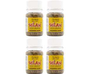 Milan Sugandhi Saunf - Traditional Indian Digestive - Refined Flavour - After Meal Treat - 4 Bottles - FREE SHIPPING