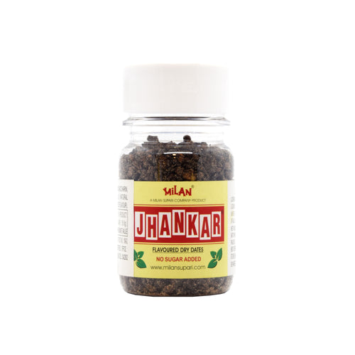 Jhankar Flavoured Dry Dates - 1 Bottle - No Sugar Added - Crunchy and Minty Sweet