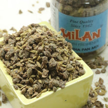Load image into Gallery viewer, MILAN MEETHA PAN MIX - Crisp, Cool &amp; Sweet Taste - Freshens Your Breath - Cleans Your Mouth - Contains Traditional Ingredients - No Supari - 4  Bottles - FREE SHIPPING