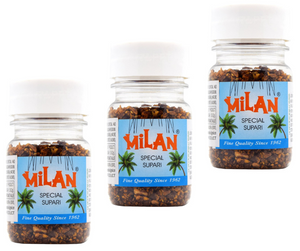 Milan Special Supari - 3 Bottles (75g each) - SPECIAL FLAVOUR - Soft & Small Pieces - Easy To Chew - Free Shipping
