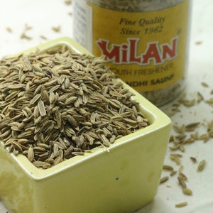 Milan Sugandhi Saunf - Traditional Indian Digestive - Refined Flavour - After Meal Treat - 4 Bottles - FREE SHIPPING