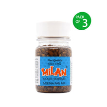 Load image into Gallery viewer, MILAN MEETHA PAN MIX - Crisp, Cool &amp; Sweet Taste - Freshens Your Breath - Cleans Your Mouth - Contains Traditional Ingredients - No Supari - 3 Bottles